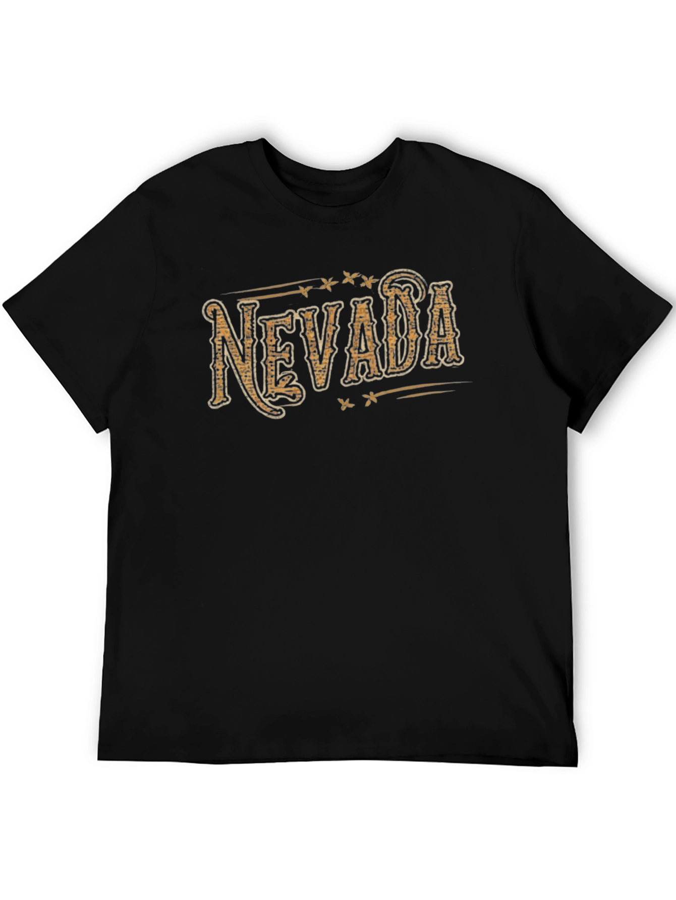 Nevada Graphic Print Black T-Shirt