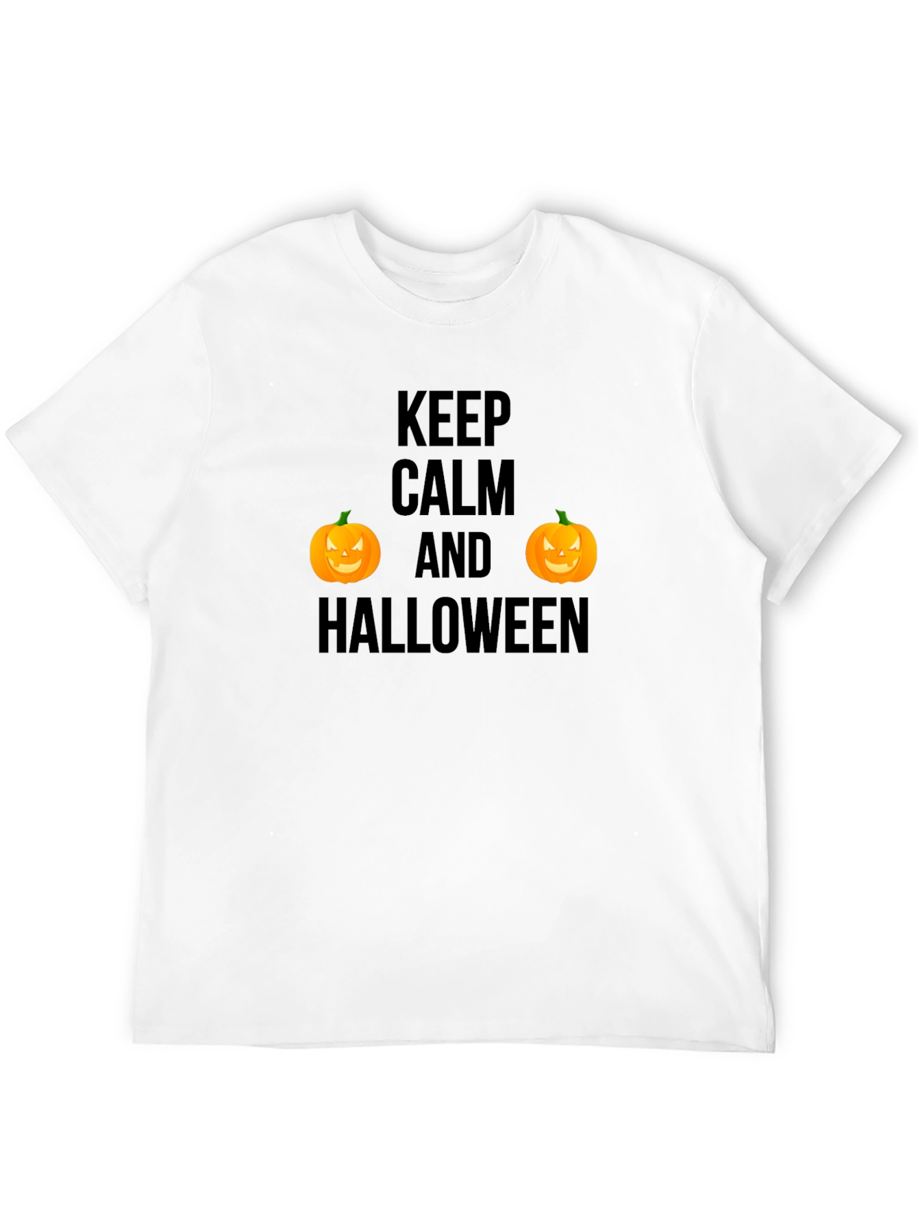 Keep Calm Halloween T-Shirt - Pumpkin Tee