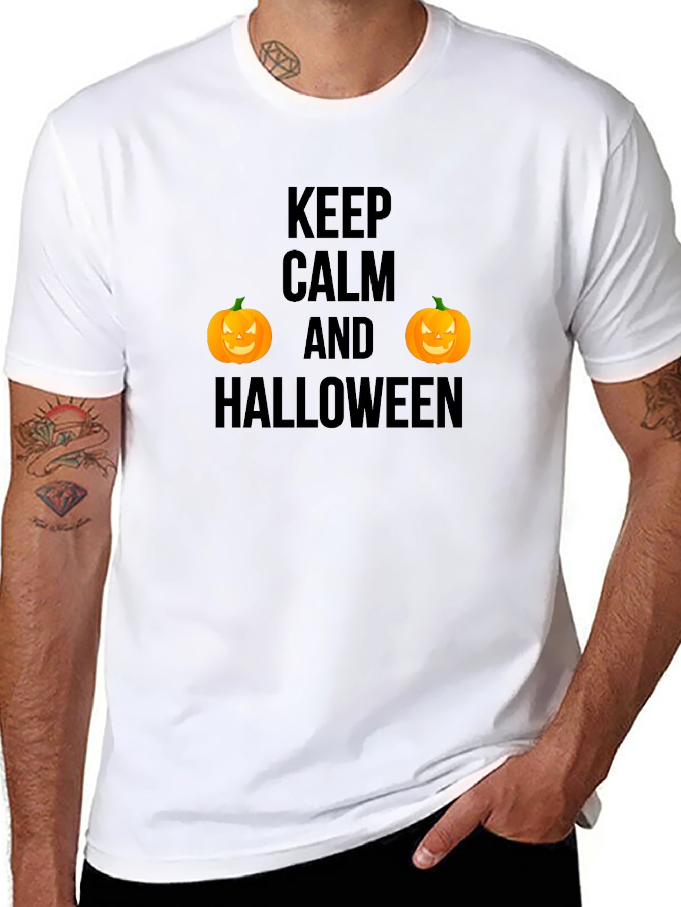 Keep Calm Halloween T-Shirt - Pumpkin Tee