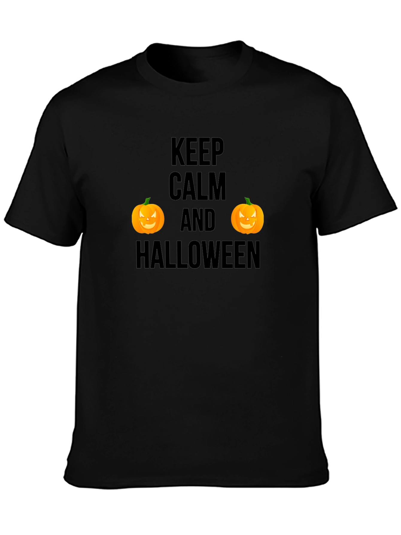 Keep Calm Halloween T-Shirt - Pumpkin Tee