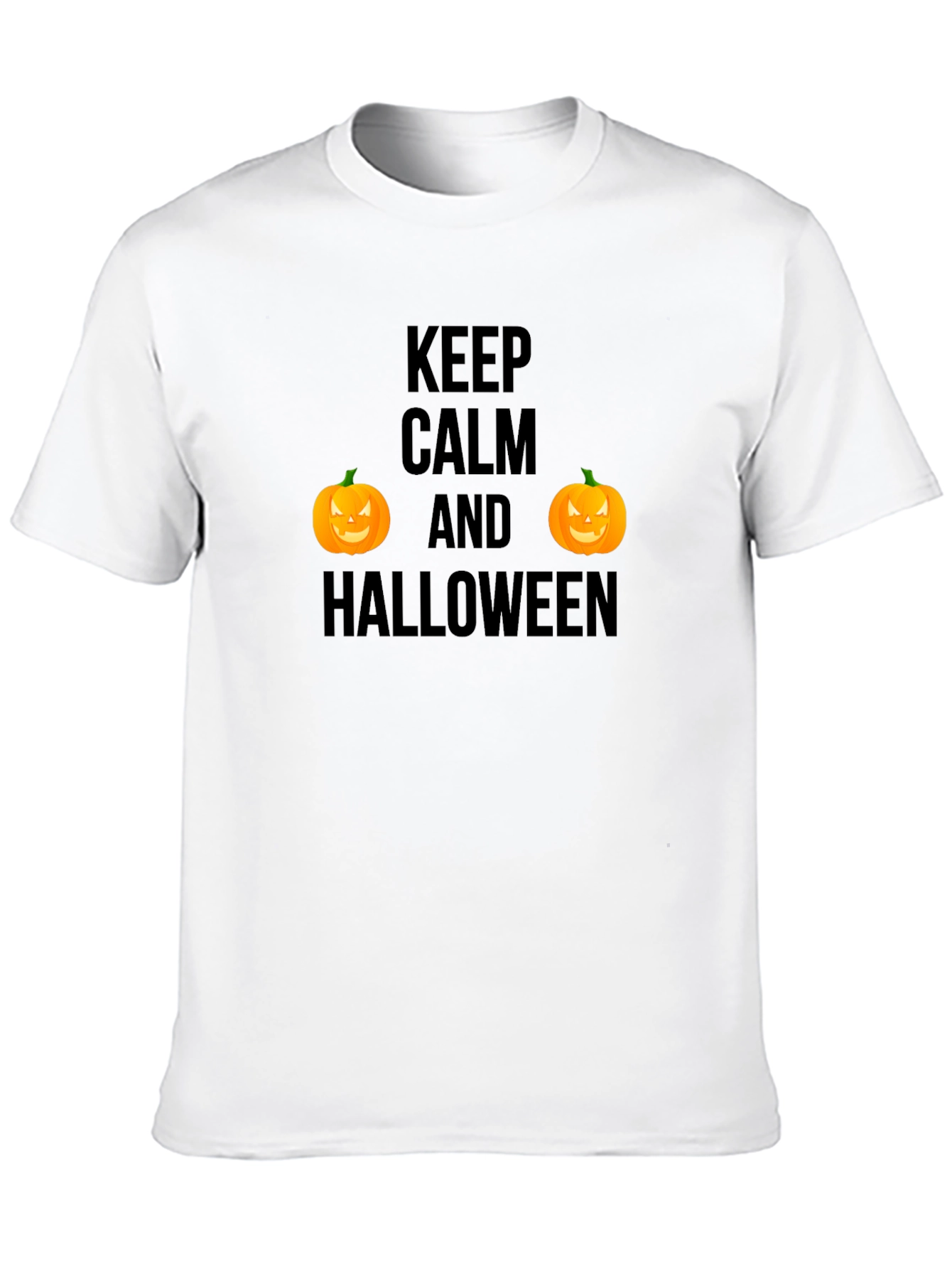 Keep Calm Halloween T-Shirt - Pumpkin Tee