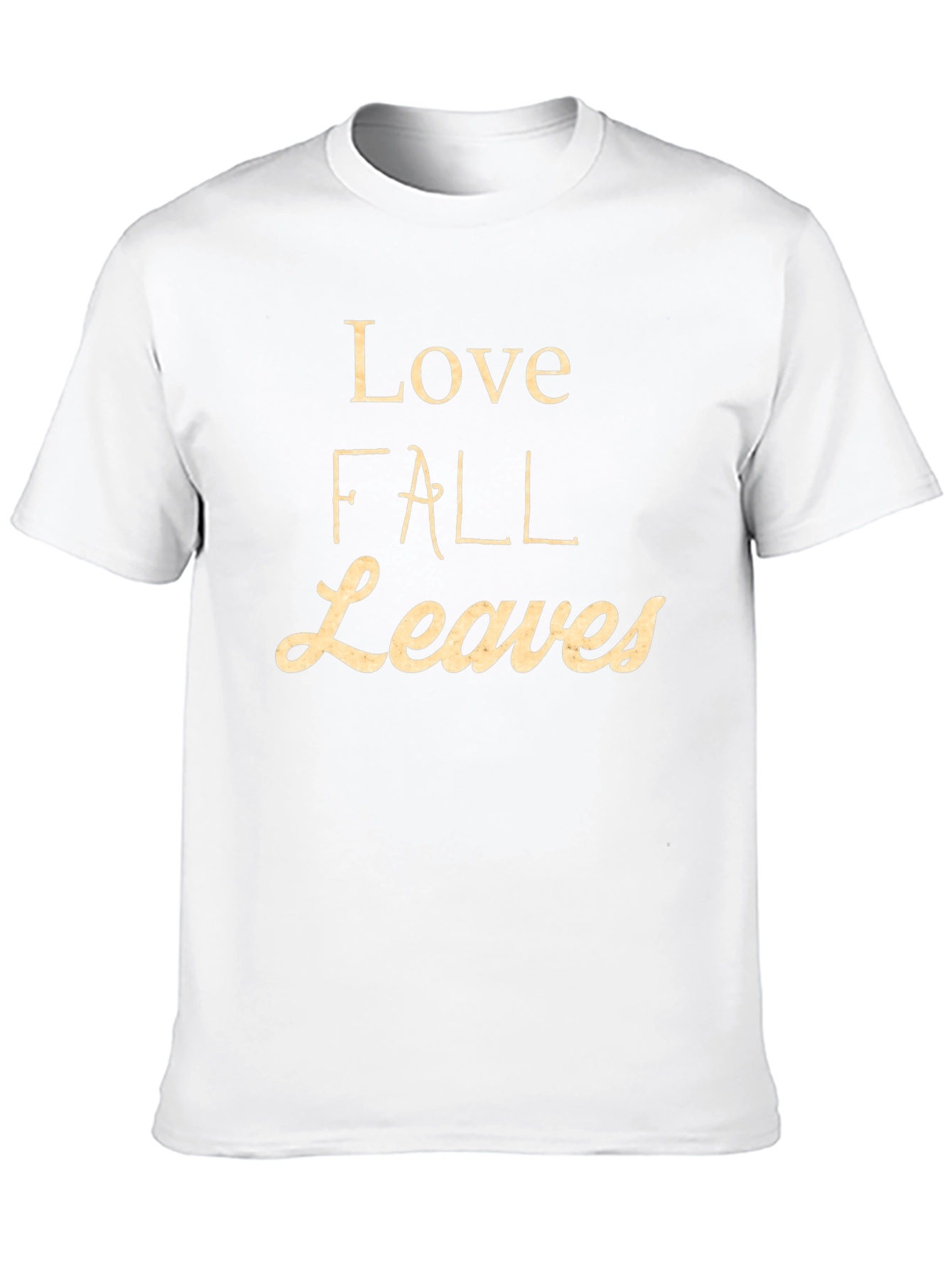 Love Fall Leaves Graphic Tee - Black T-Shirt