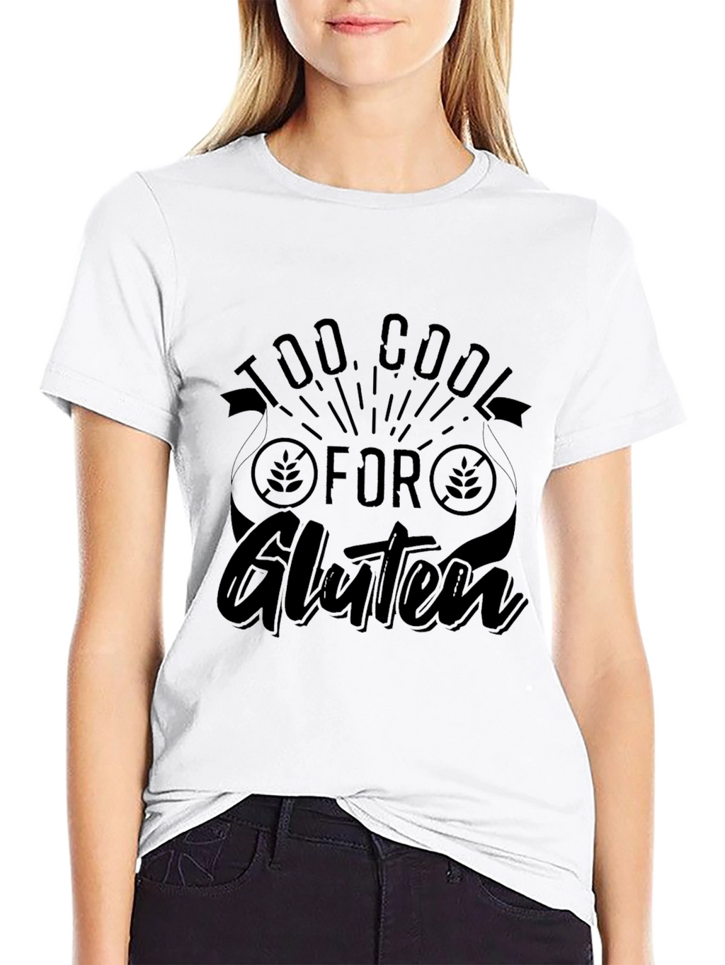 Too Cool for Gluten T-Shirt - Black