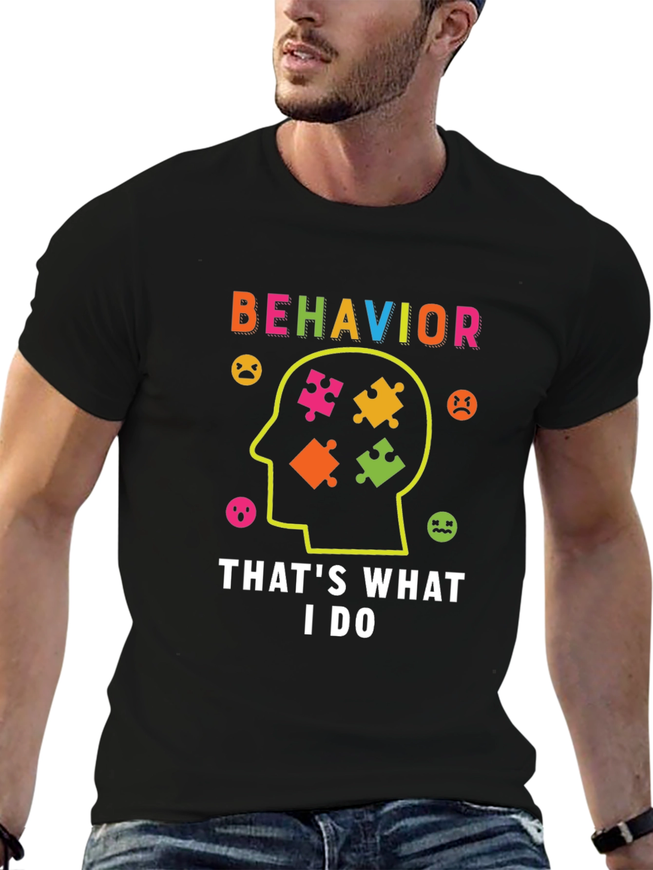 Behavior Analyst T-Shirt Autism Puzzle Piece