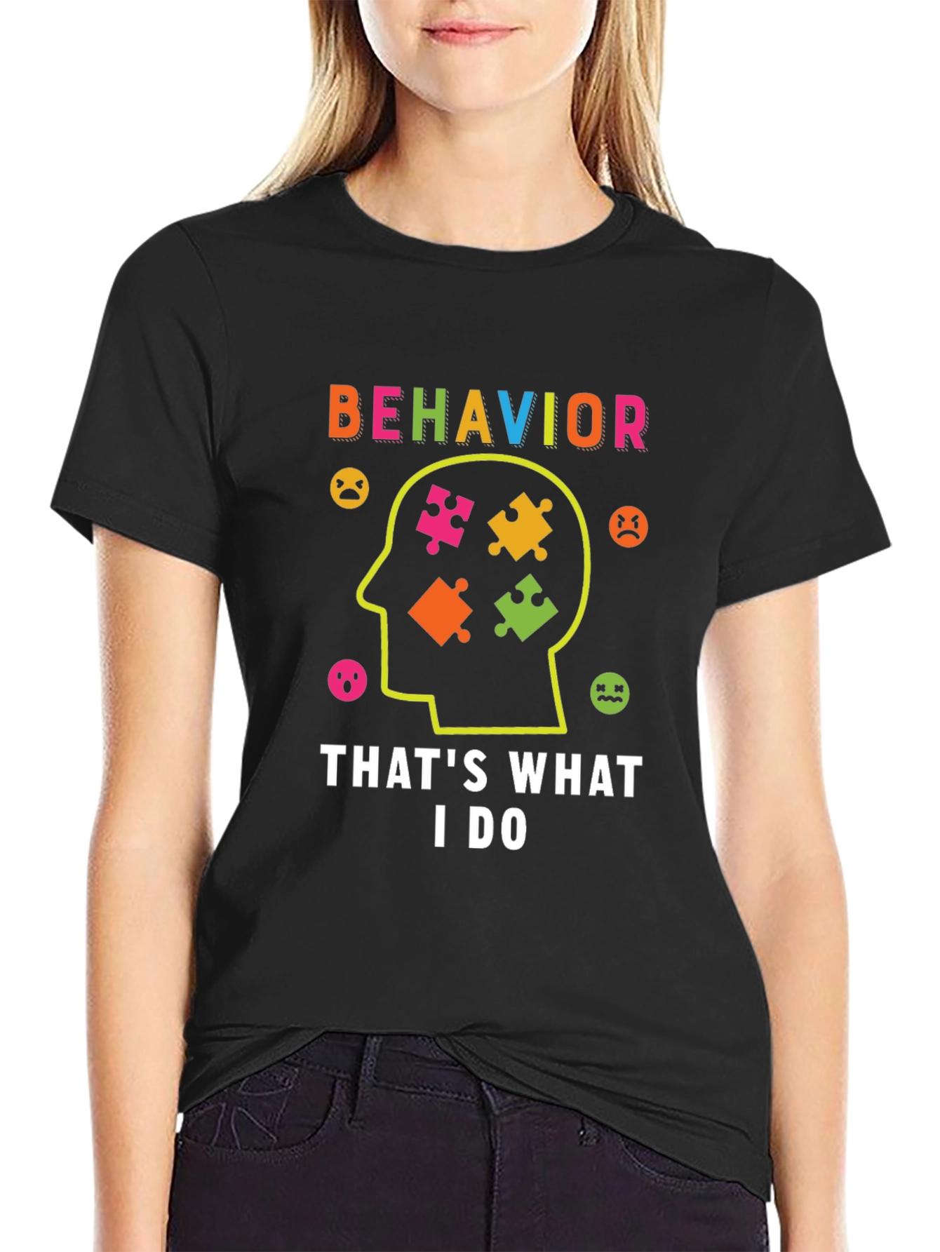 Behavior Analyst T-Shirt Autism Puzzle Piece