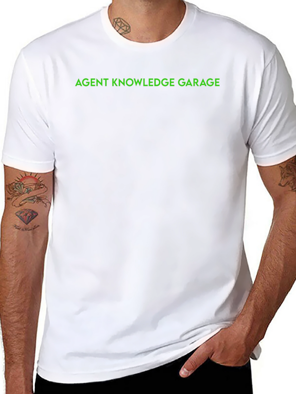 Agent Knowledge Garage Tee - Black