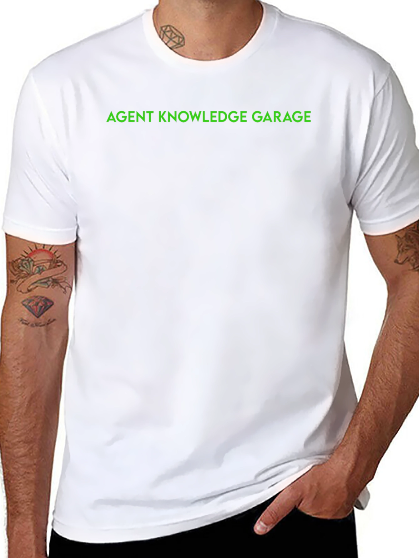Agent Knowledge Garage Tee - Black