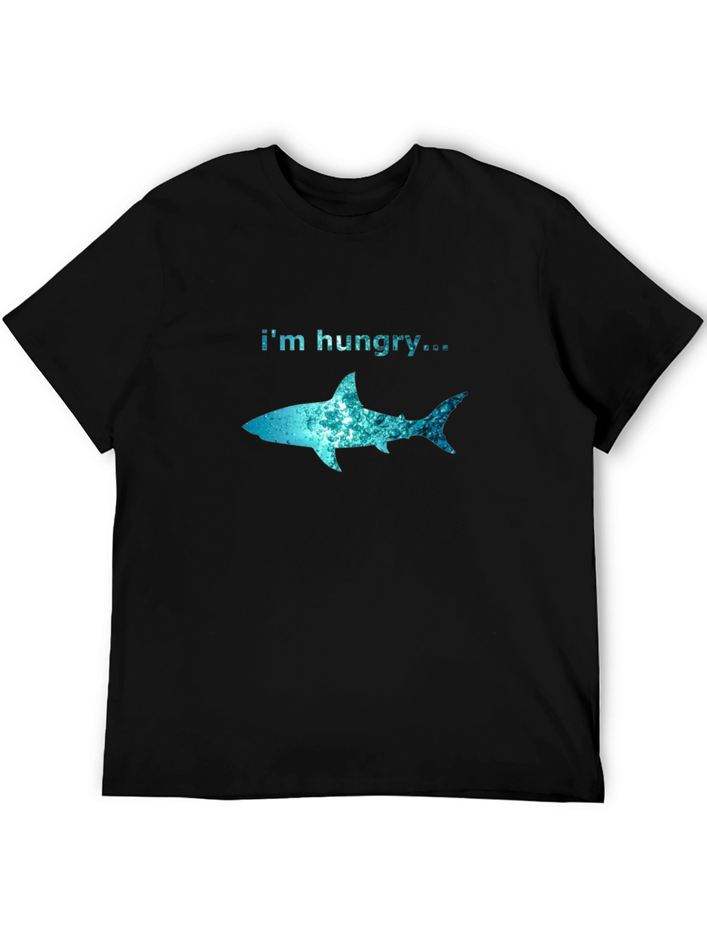 Im Hungry Shark Graphic T-Shirt - Black Cotton Tee