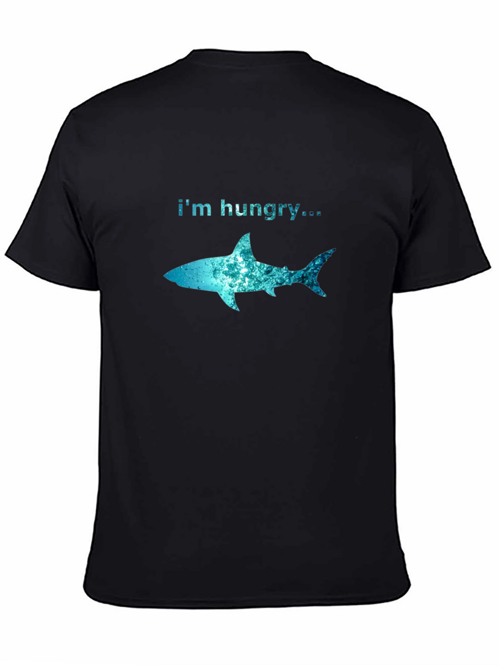 Im Hungry Shark Graphic T-Shirt - Black Cotton Tee