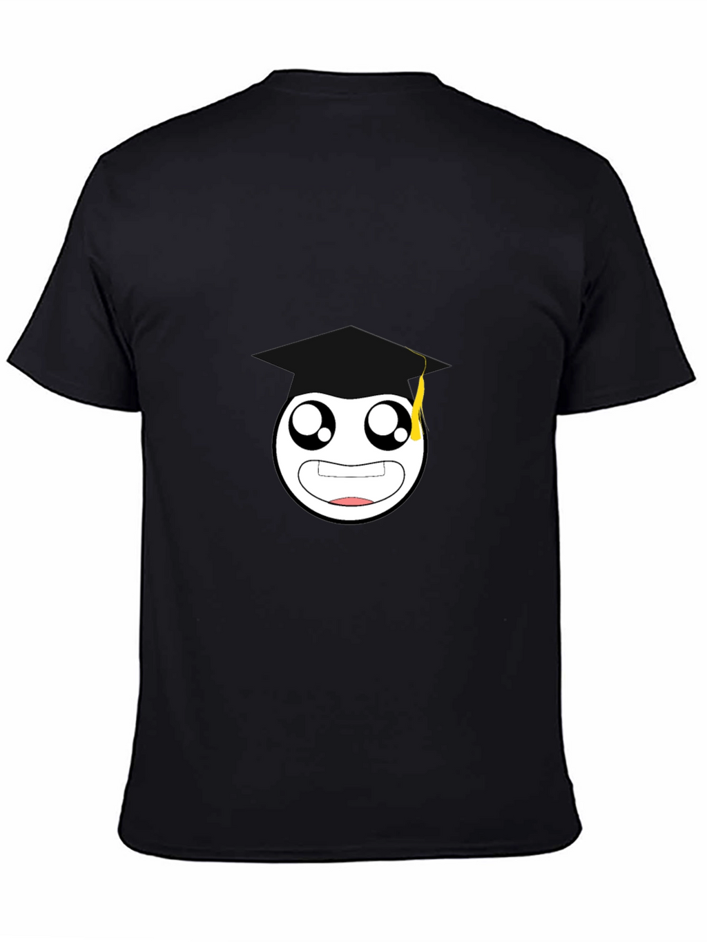 Graduation Emoji Black T-Shirt - Unisex