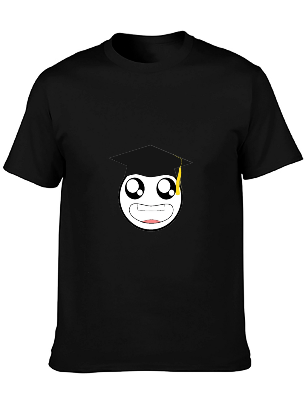 Graduation Emoji Black T-Shirt - Unisex