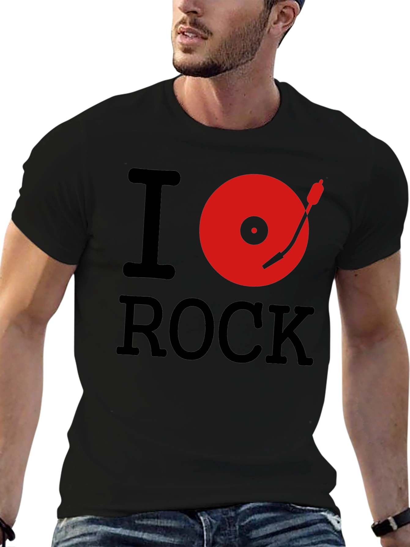 I Love Rock Music Graphic T-Shirt