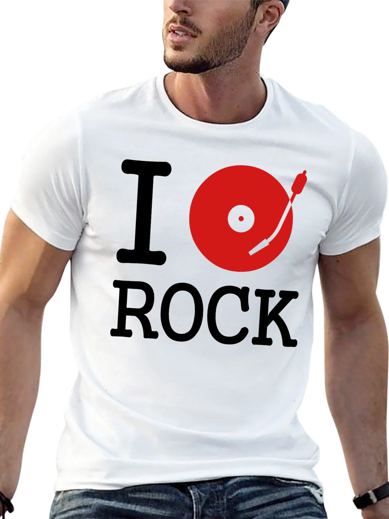 I Love Rock Music Graphic T-Shirt