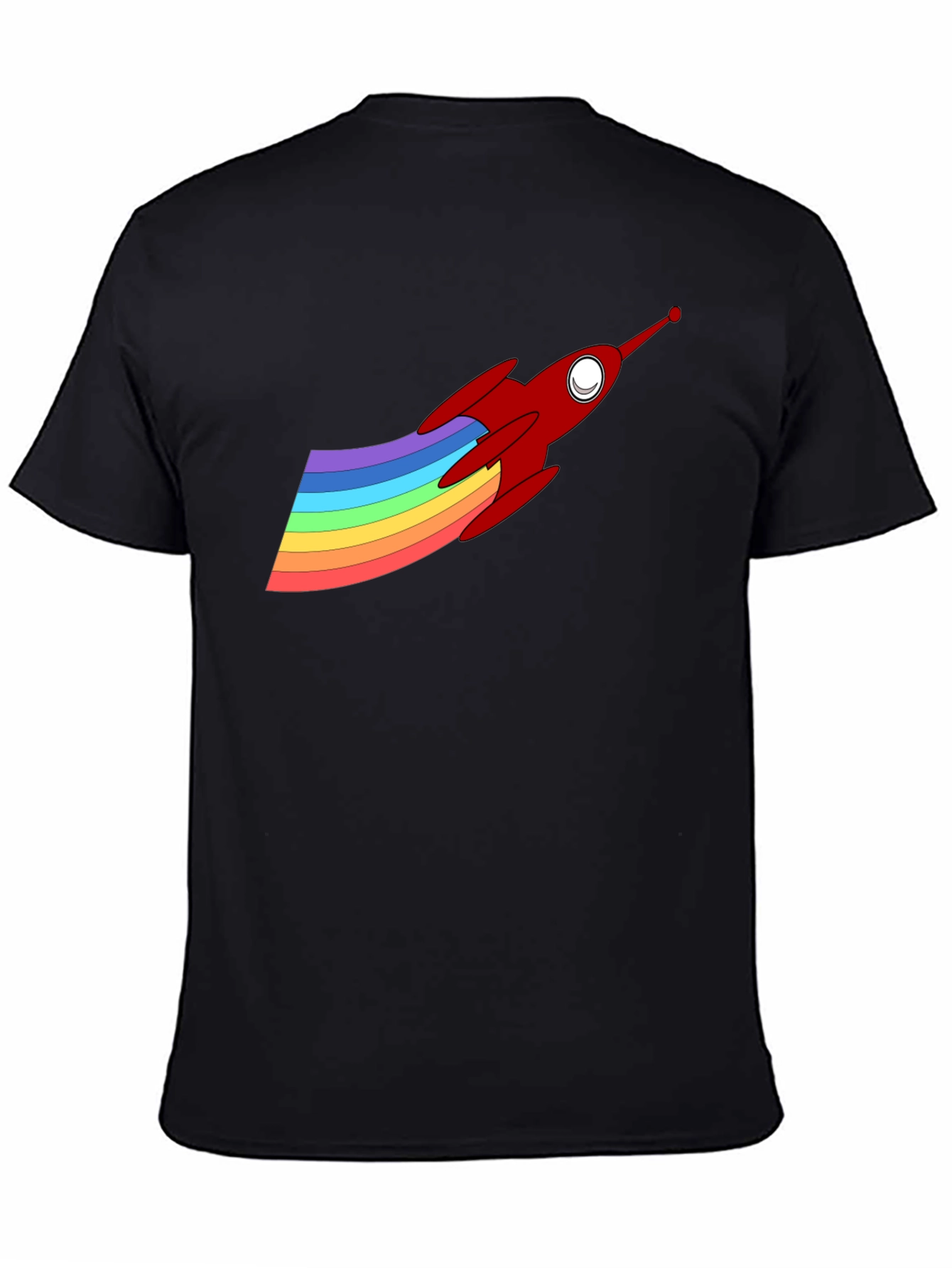 Rainbow Rocket Graphic Tee - Fun & Unique Design