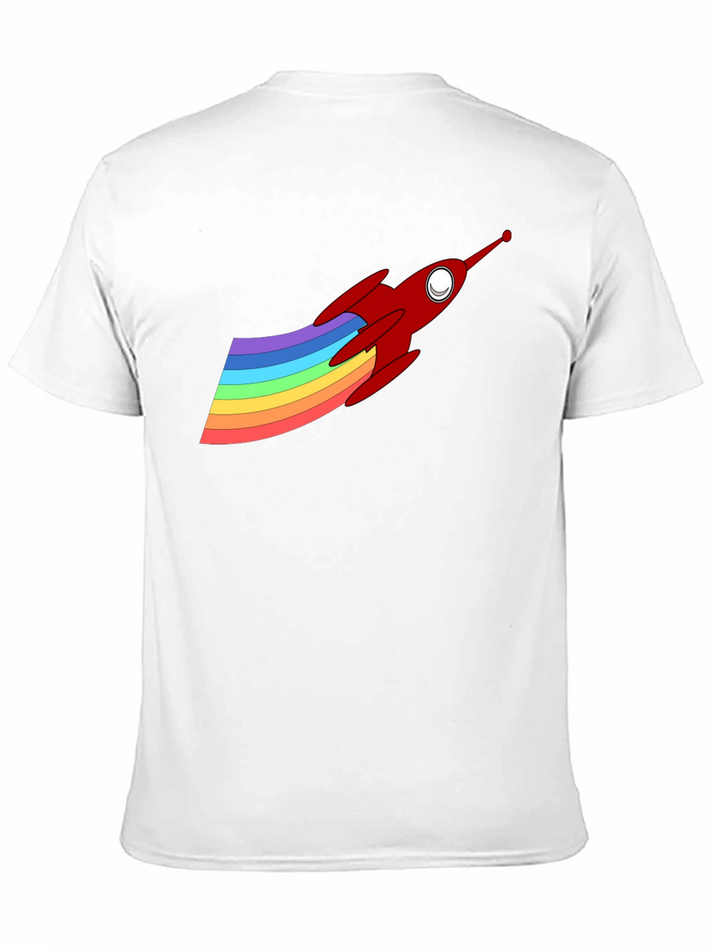 Rainbow Rocket Graphic Tee - Fun & Unique Design