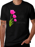 Happy Mothers Day Tulip Graphic T-Shirt