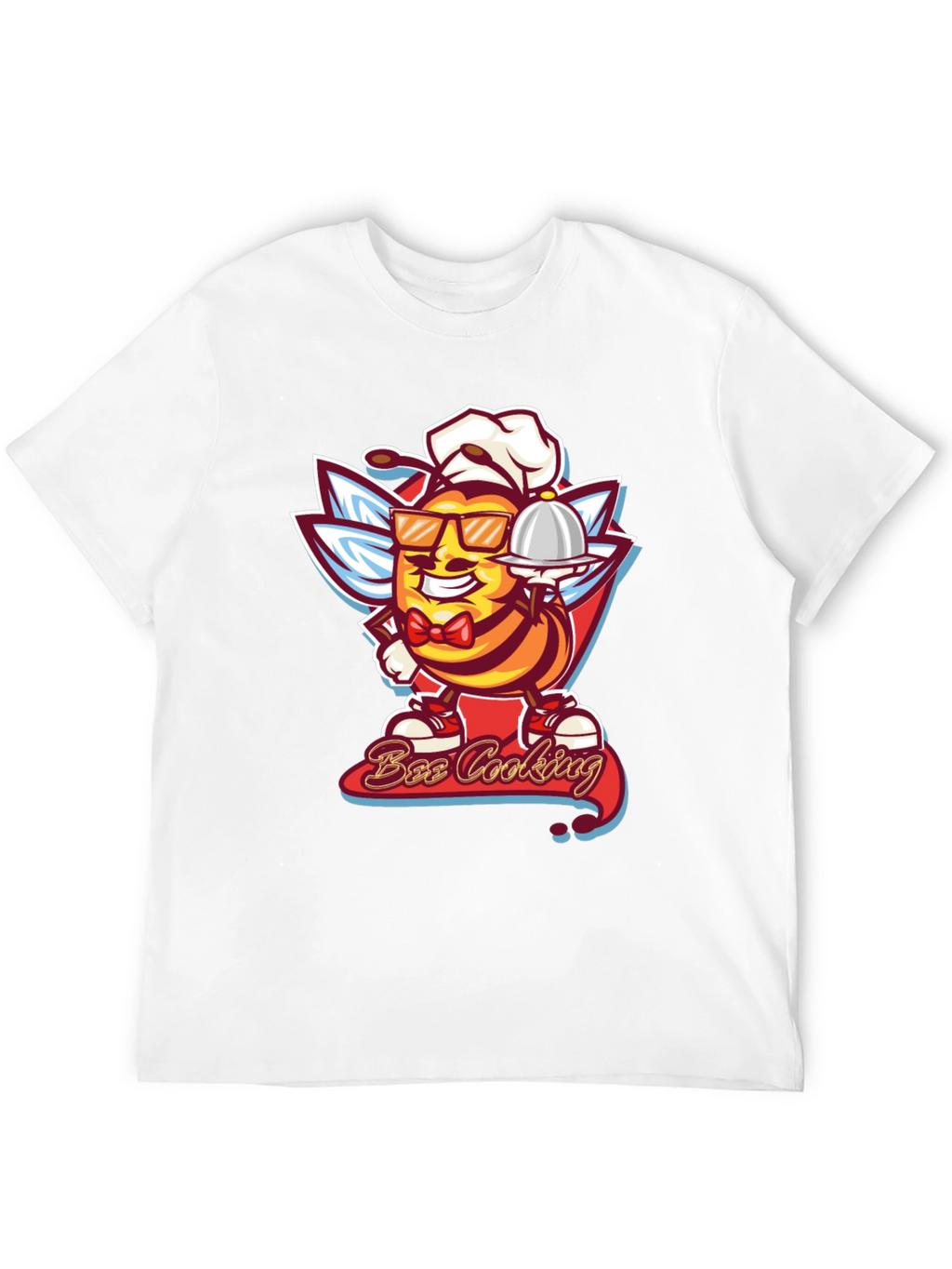 Bee Cooking T-Shirt - Chef Bee Graphic Tee