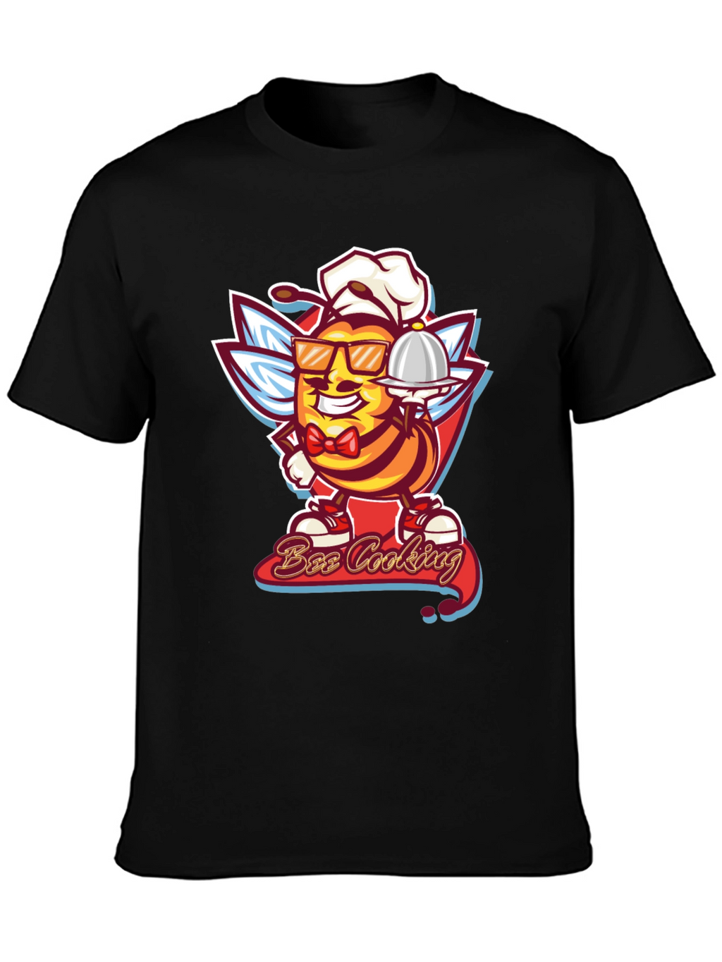 Bee Cooking T-Shirt - Chef Bee Graphic Tee