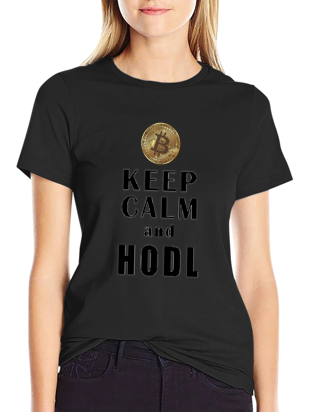 Keep Calm HODL Bitcoin Graphic Tee