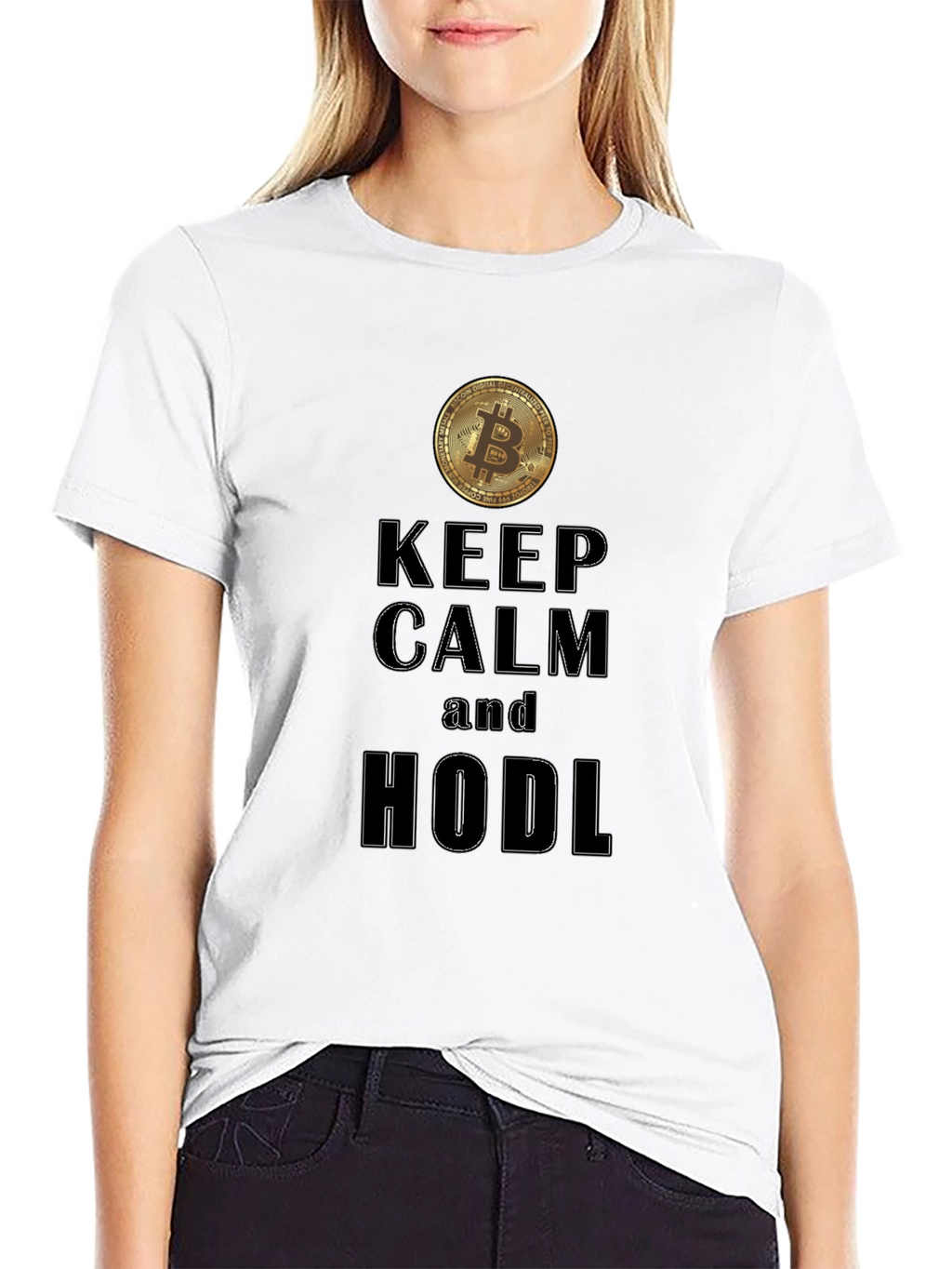 Keep Calm HODL Bitcoin Graphic Tee