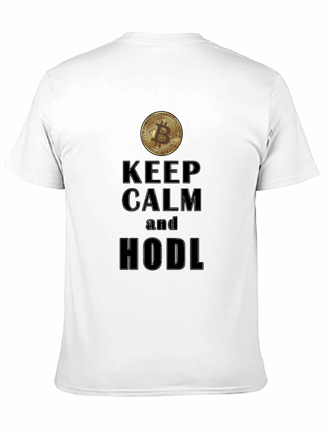 Keep Calm HODL Bitcoin Graphic Tee