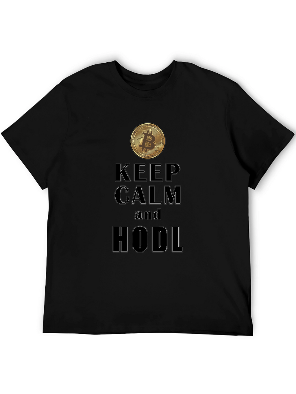 Keep Calm HODL Bitcoin Graphic Tee