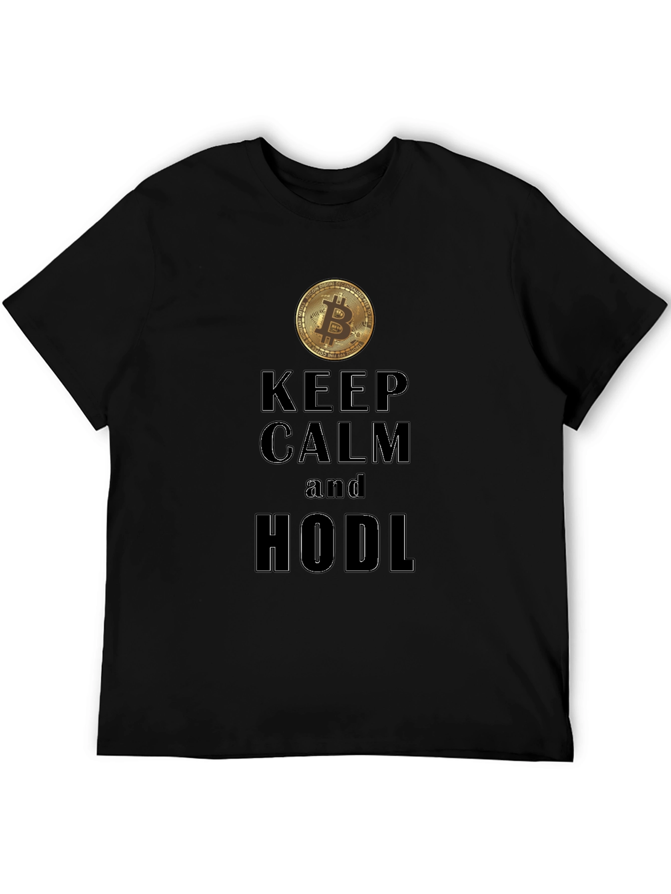 Keep Calm HODL Bitcoin Graphic Tee