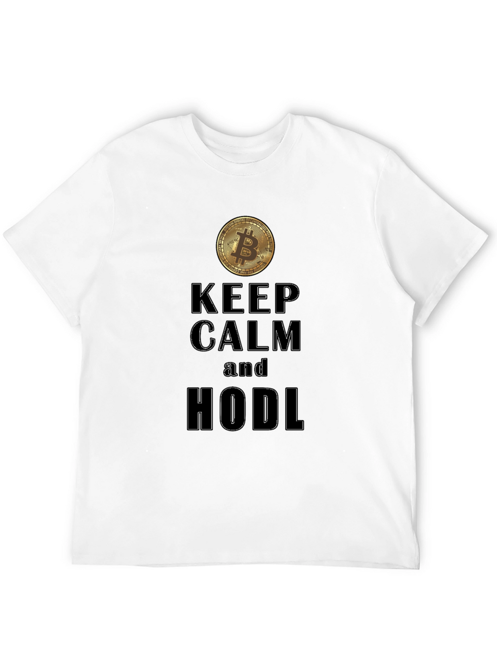 Keep Calm HODL Bitcoin Graphic Tee