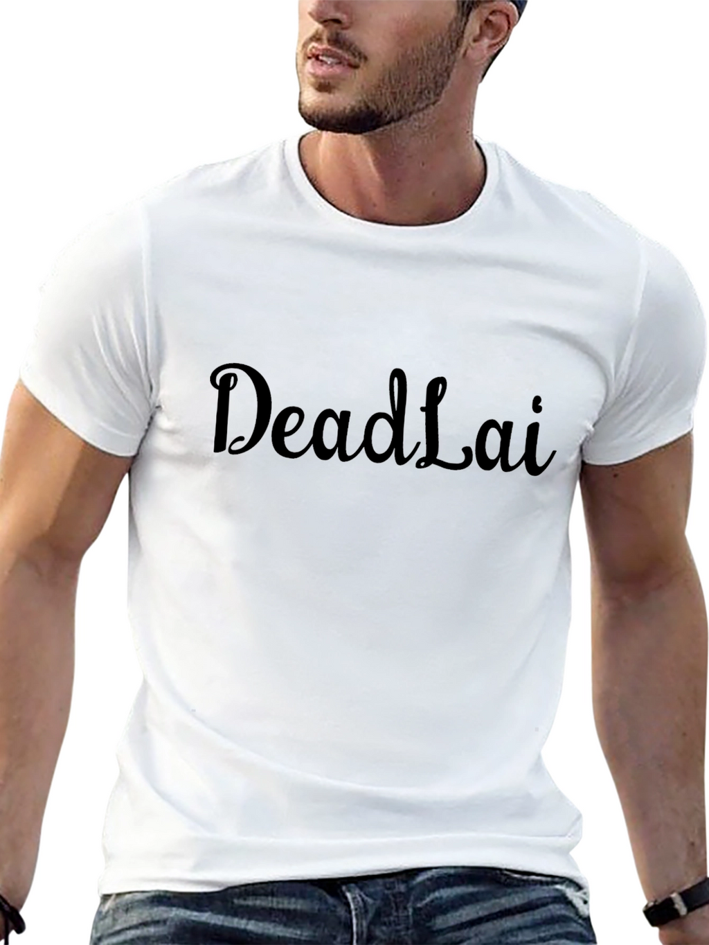 DeadLai Black Graphic Tee - Classic Fit