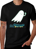 Skateboarding Ghost Graphic T-Shirt