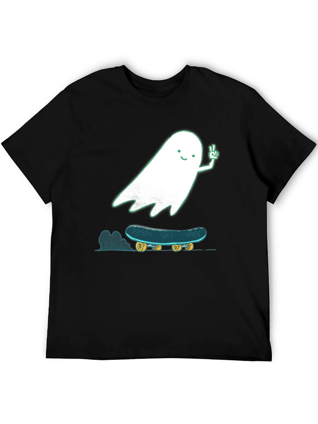 Skateboarding Ghost Graphic T-Shirt