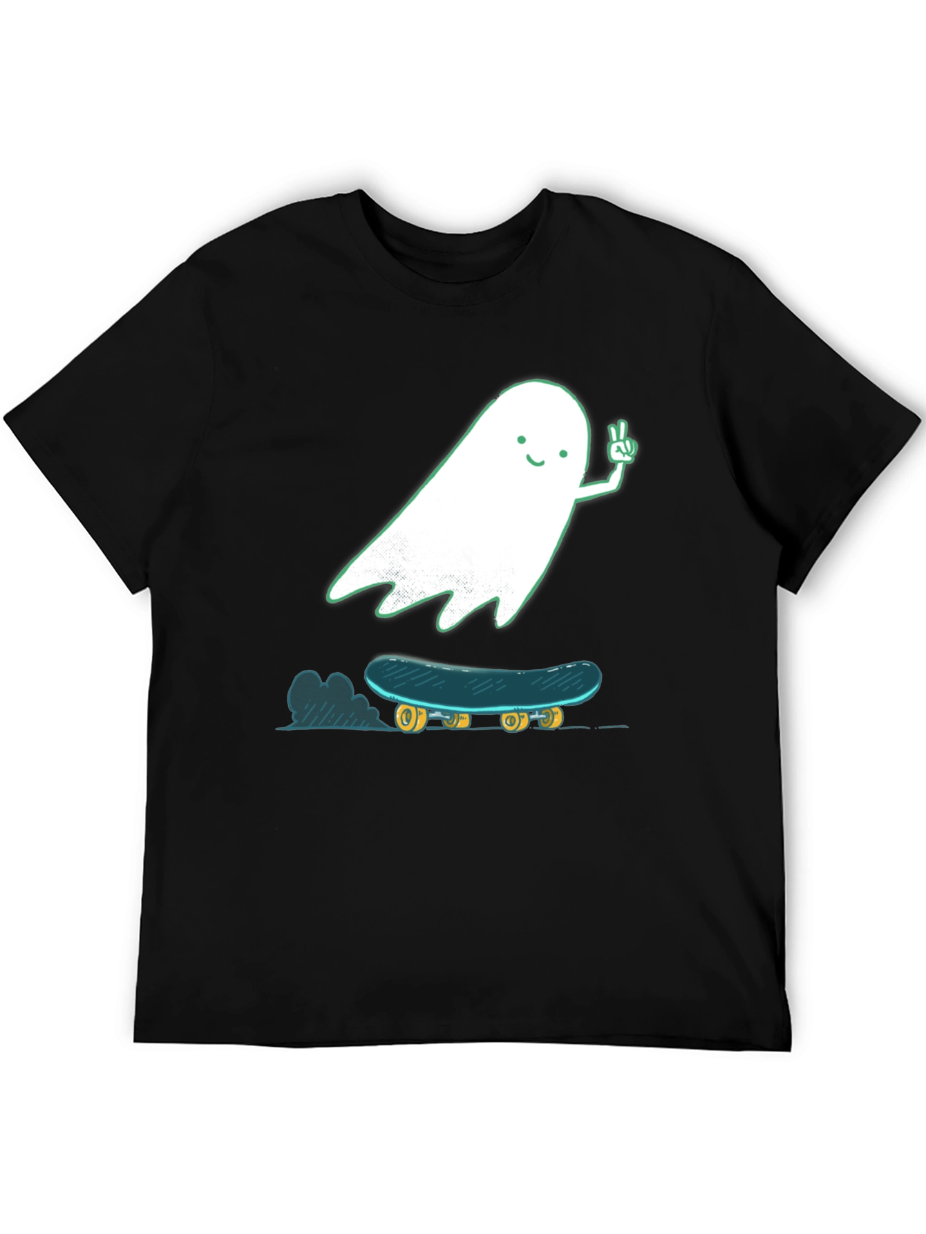 Skateboarding Ghost Graphic T-Shirt