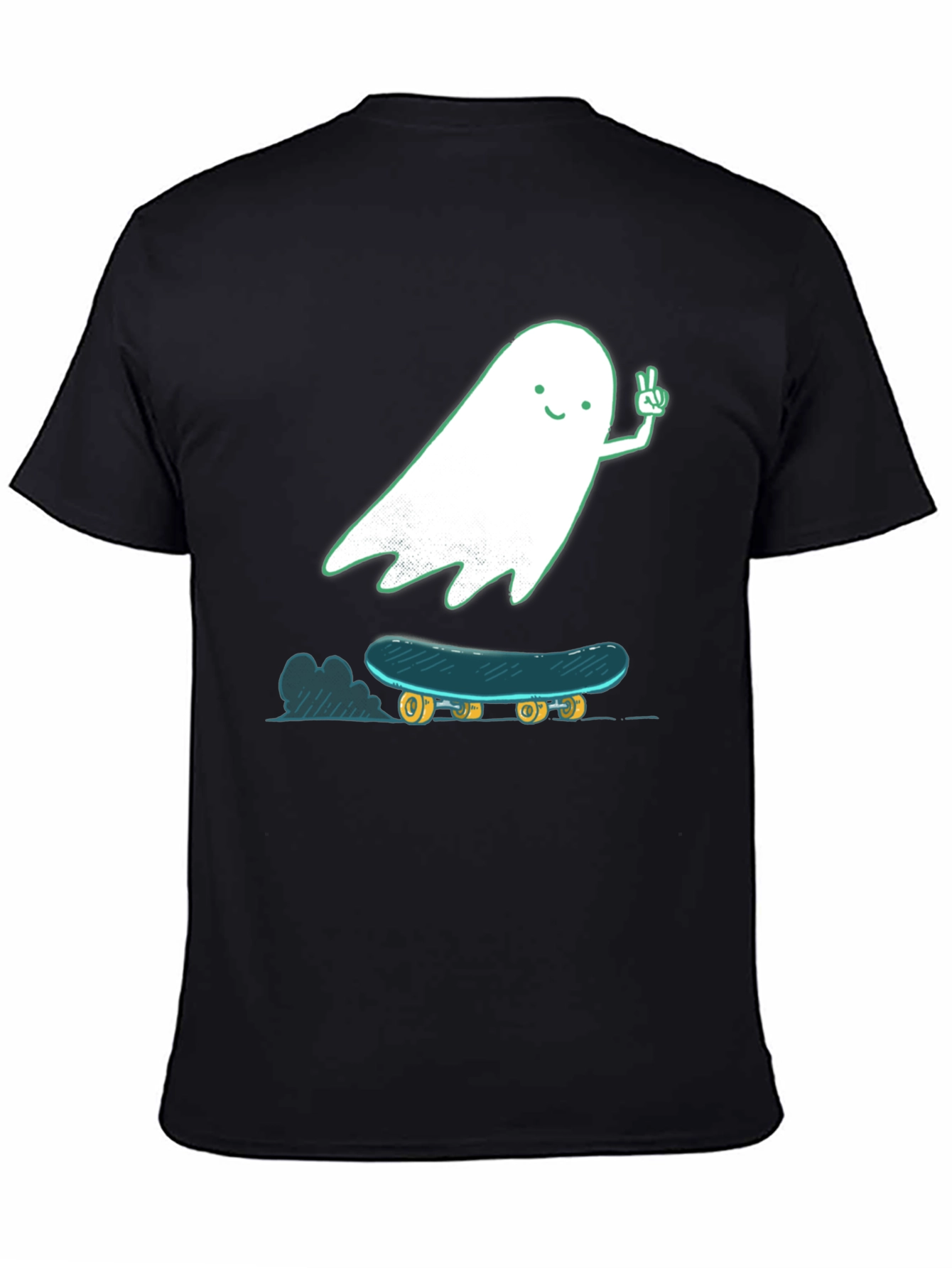 Skateboarding Ghost Graphic T-Shirt