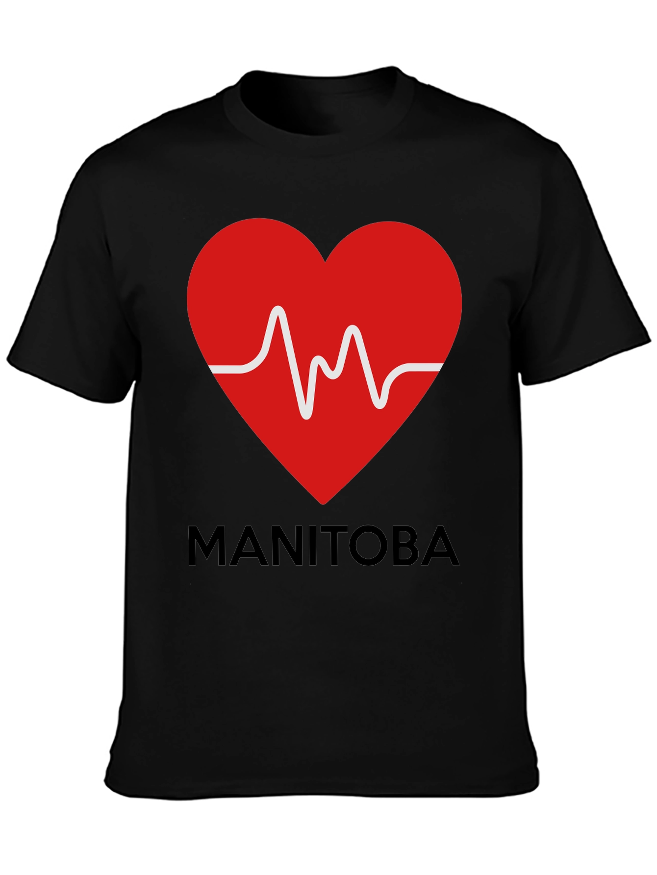 Manitoba Heartbeat T-Shirt - Show Your Provincial Pride!