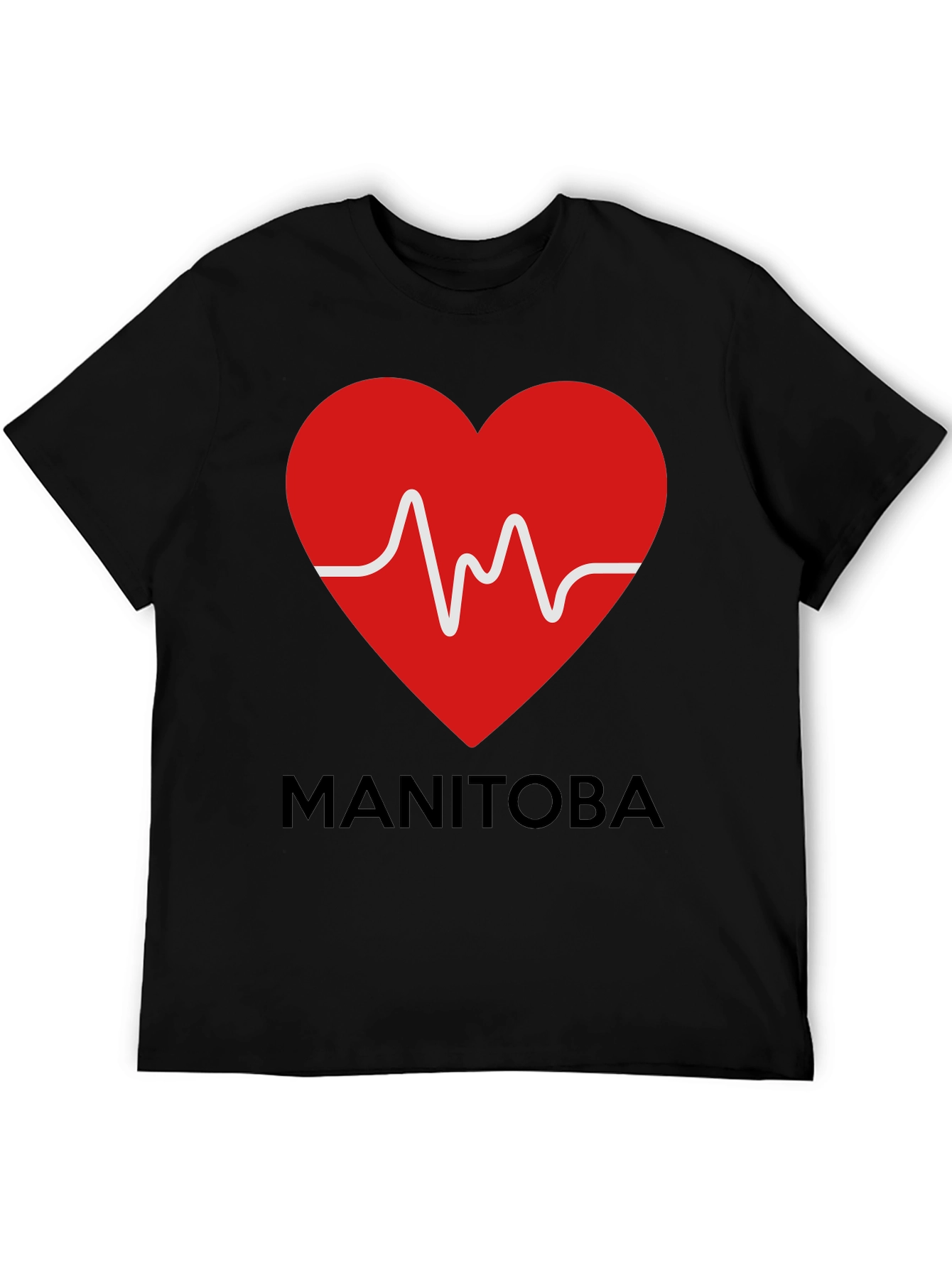 Manitoba Heartbeat T-Shirt - Show Your Provincial Pride!