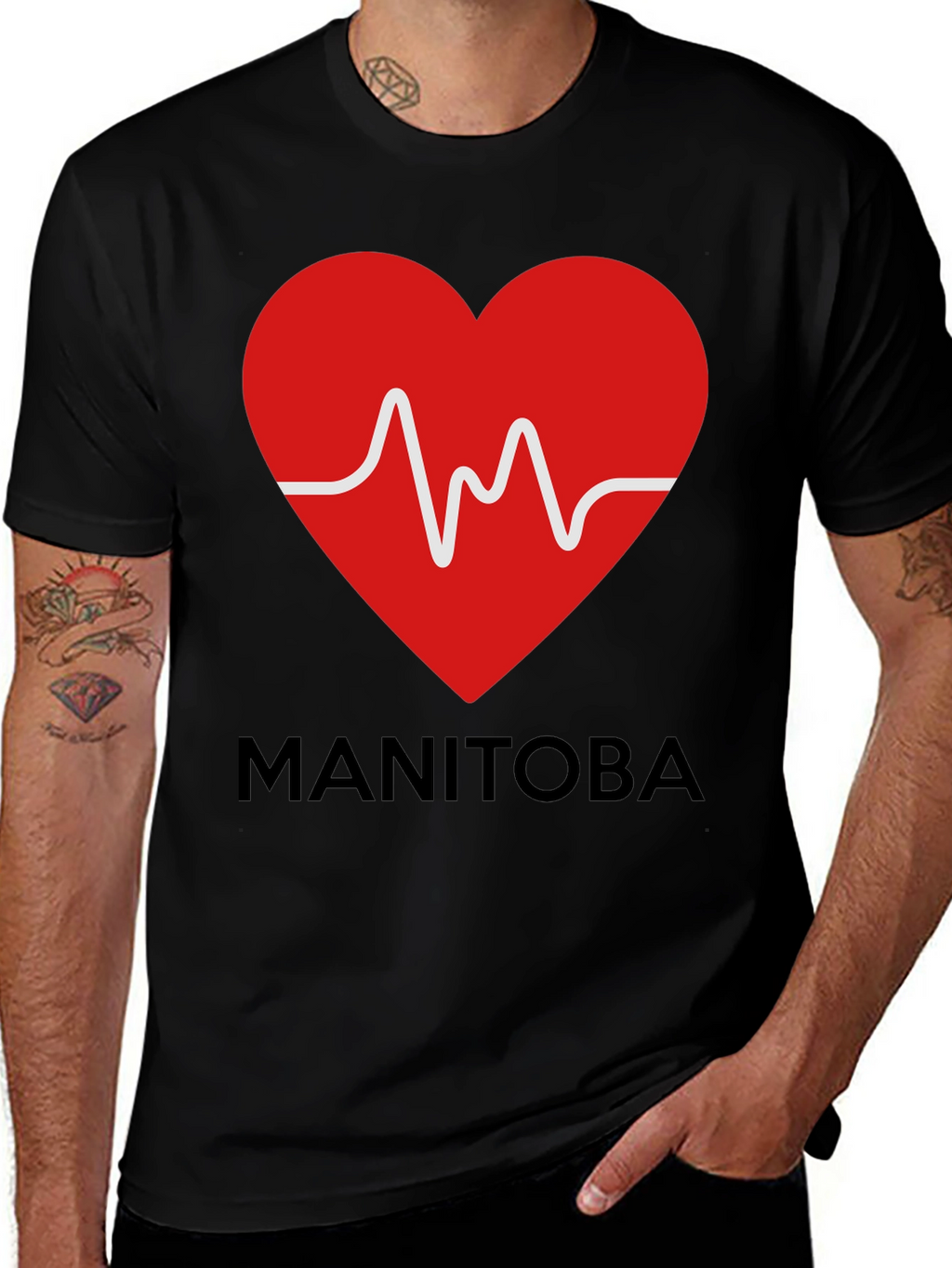 Manitoba Heartbeat T-Shirt - Show Your Provincial Pride!