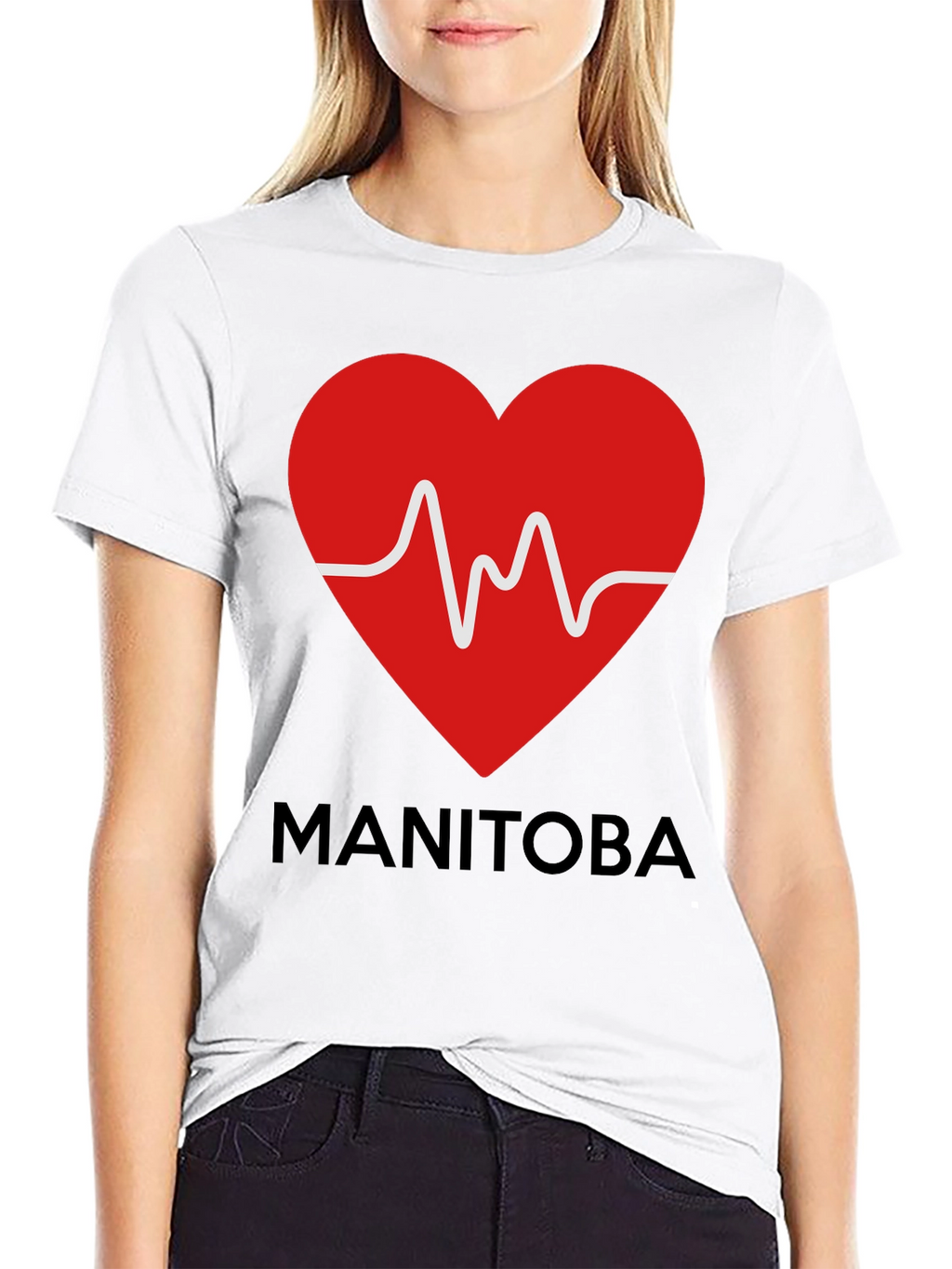 Manitoba Heartbeat T-Shirt - Show Your Provincial Pride!