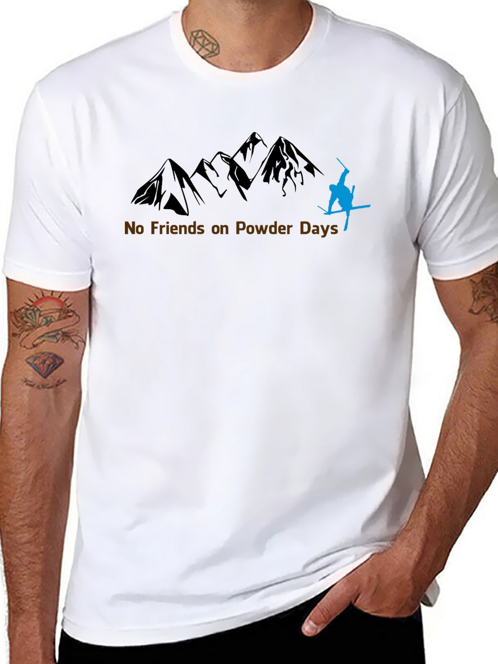 No Friends on Powder Days T-Shirt