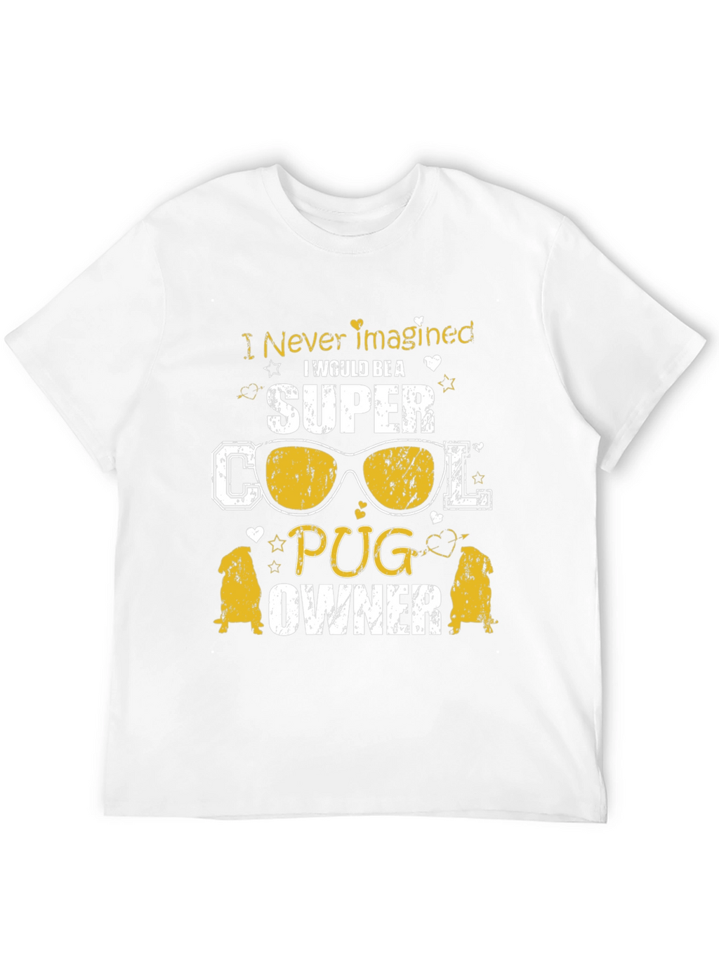 Super Cool Pug Owner Graphic T-Shirt