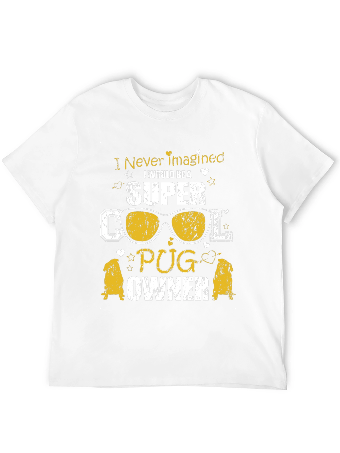 Super Cool Pug Owner Graphic T-Shirt
