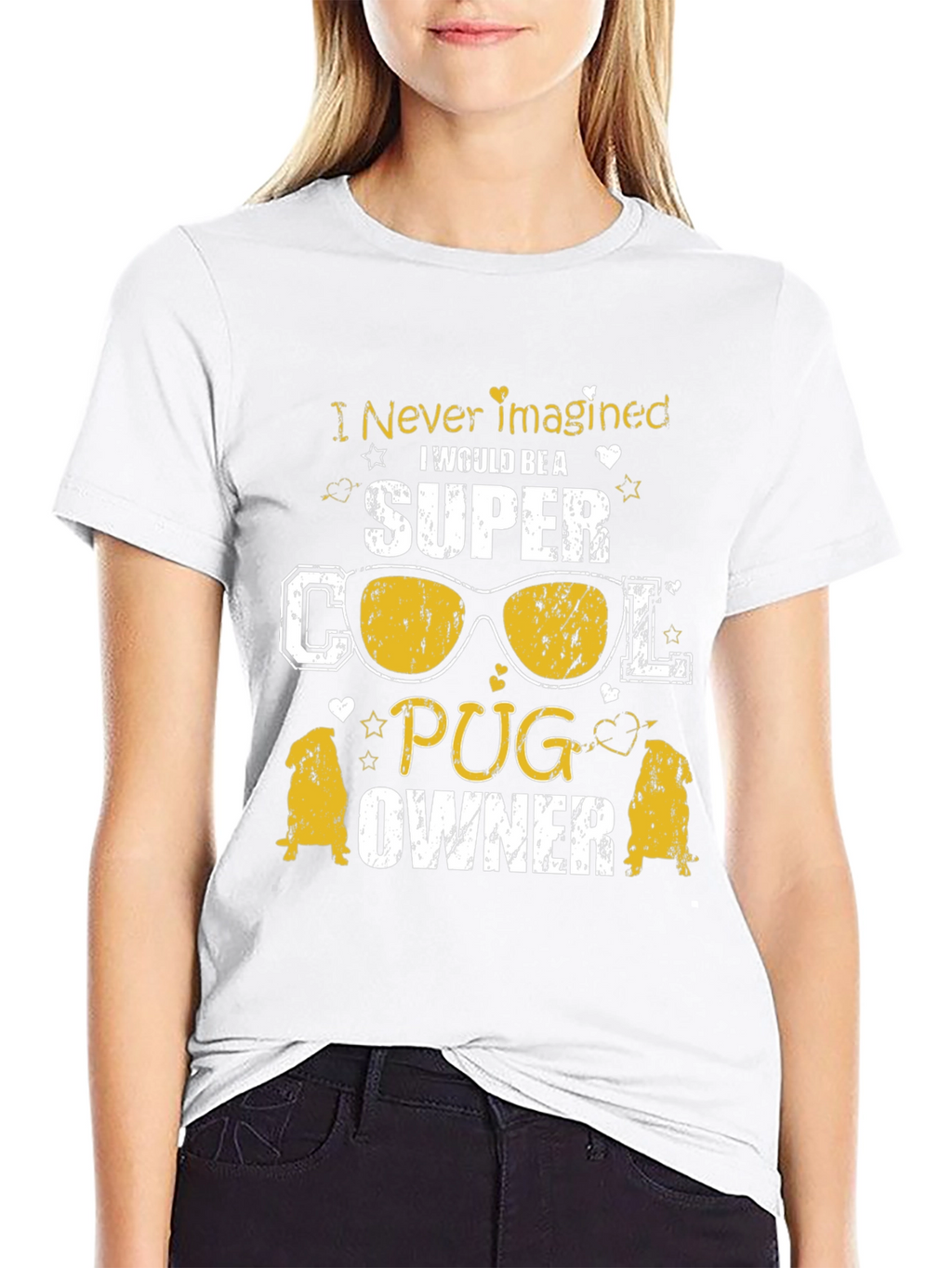 Super Cool Pug Owner Graphic T-Shirt