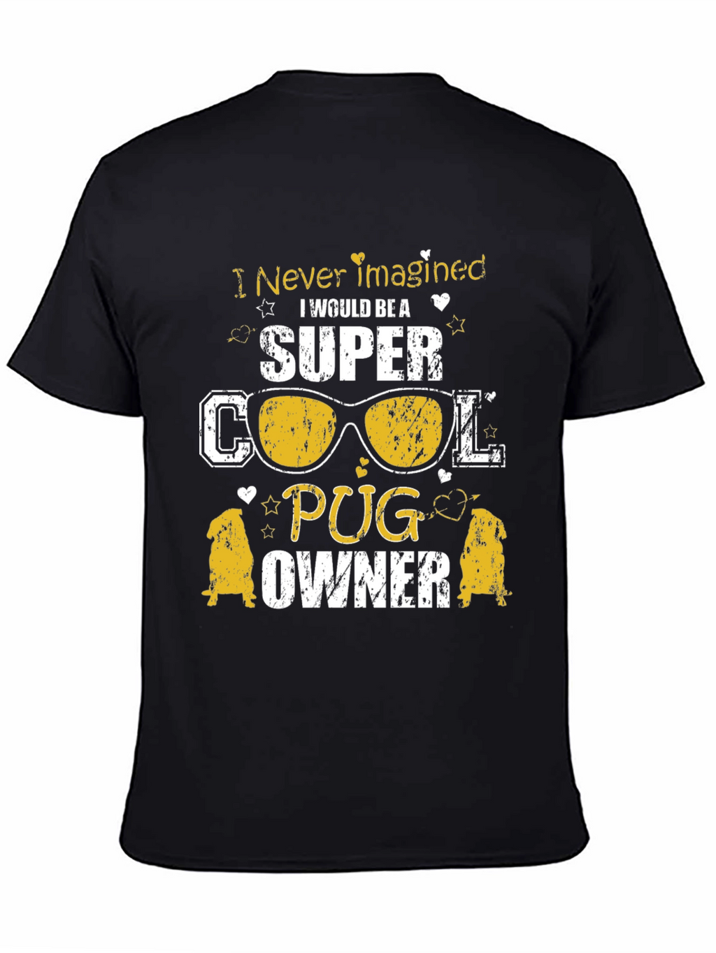 Super Cool Pug Owner Graphic T-Shirt