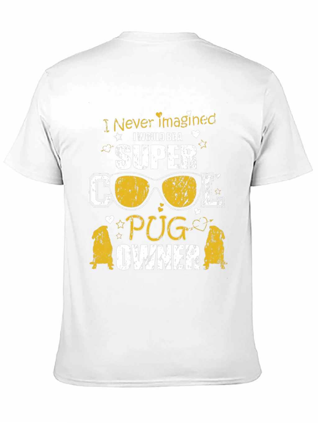 Super Cool Pug Owner Graphic T-Shirt