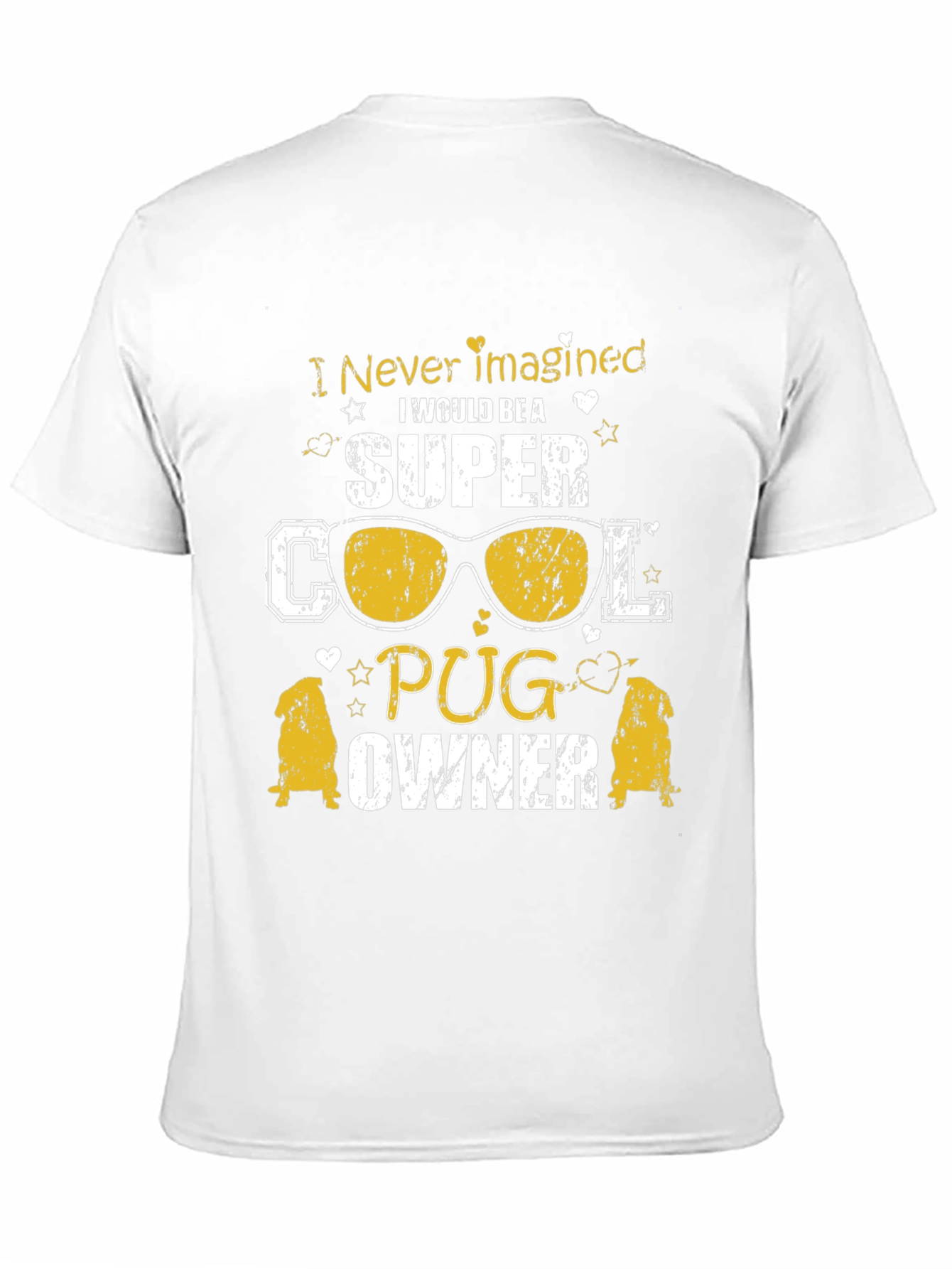 Super Cool Pug Owner Graphic T-Shirt