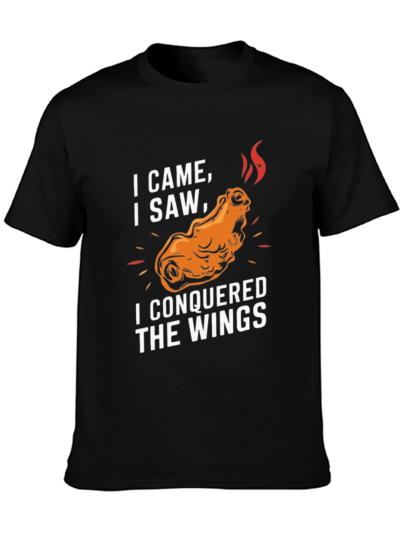 I Came I Saw I Conquered Wings T-Shirt - Black