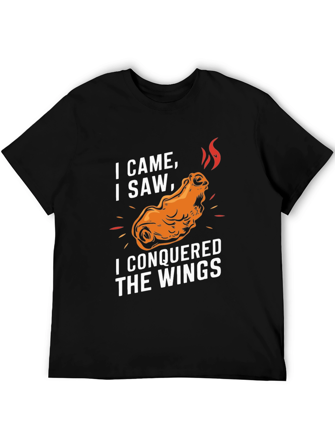 I Came I Saw I Conquered Wings T-Shirt - Black