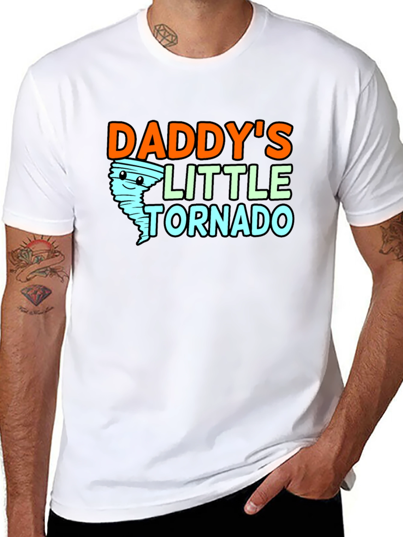 Daddys Little Tornado Graphic T-Shirt