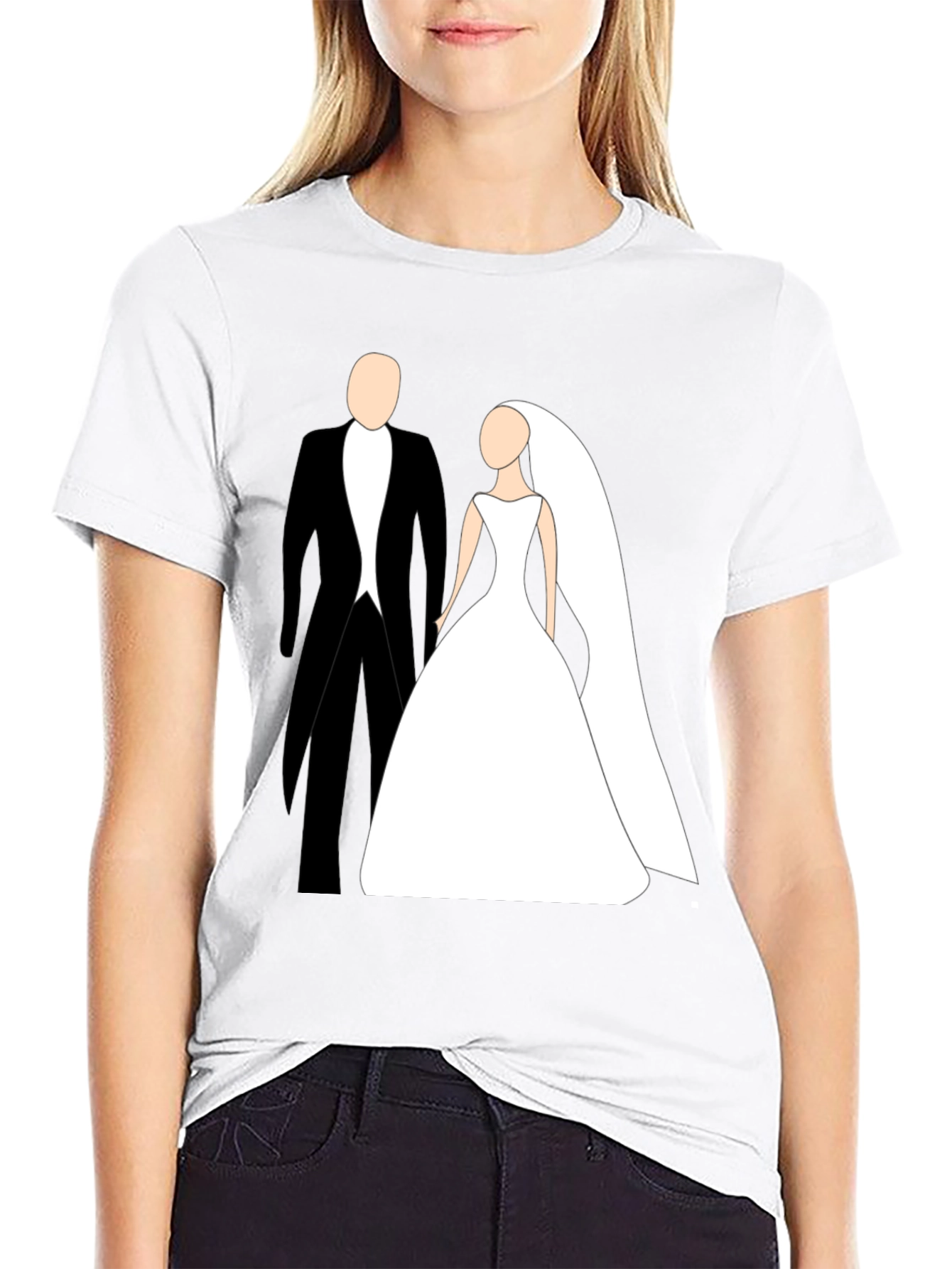 Bride & Groom Graphic Tee - Wedding Gift