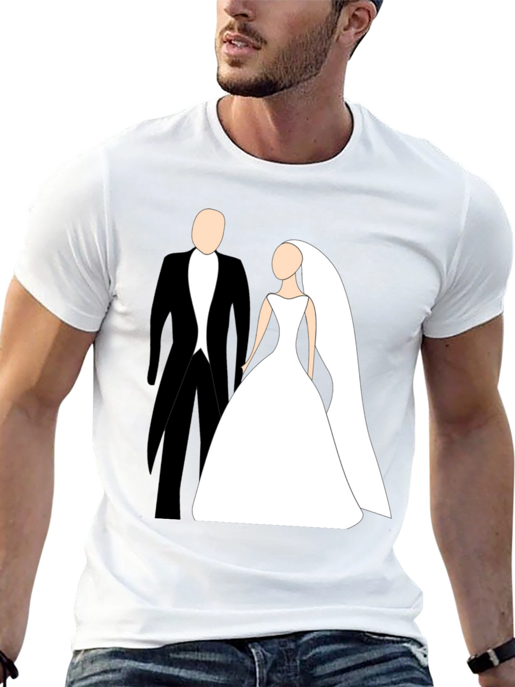 Bride & Groom Graphic Tee - Wedding Gift