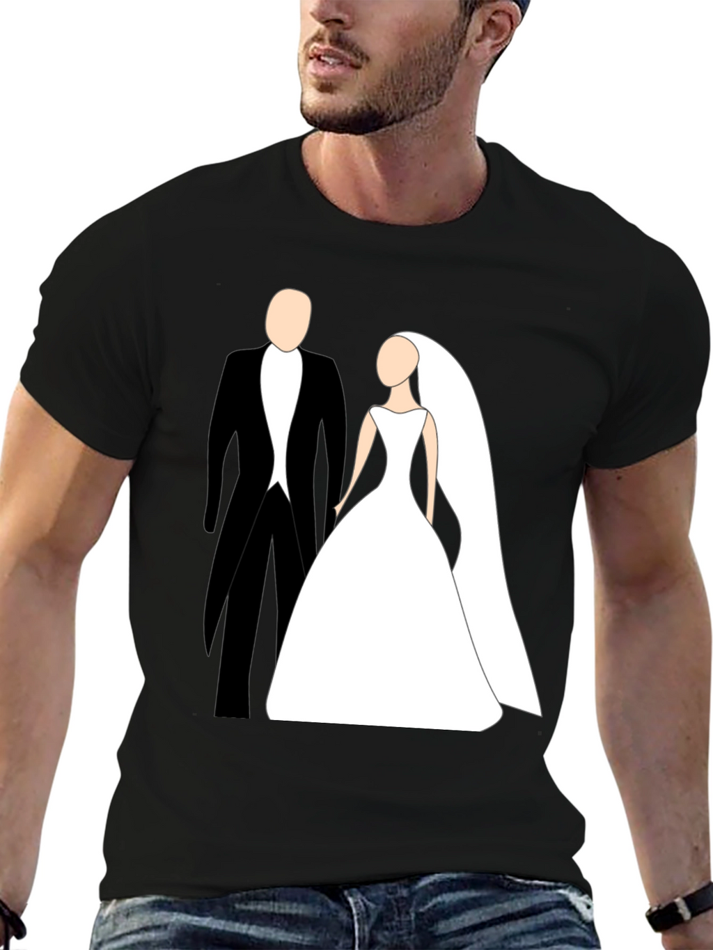 Bride & Groom Graphic Tee - Wedding Gift